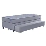 Colchón y Sommier Bicama de espuma 1 Plaza Inducol Agra 100x200 cm