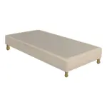 Base Sommier Ecocuero Tiza 1 1/2 Plaza 90x190 Patas Madera