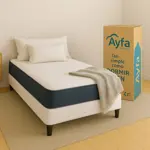 Colchon En Caja Ayfa Espuma Alta Densidad Ayfabox 1 1/2 Plaza 90x190 20cm