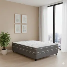 Conjunto Sommier 2 Plazas Premium ...