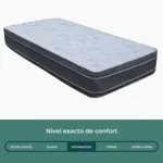 Colchon Resortes 1 Plaza Ayfa Premium Bonell Dual Euro 80x190x26 110kg