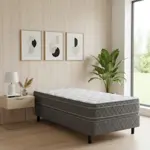 Colchon + Sommier Resortes 1 1/2 Plaza Ayfa Premium Bonell Dual Euro 90x190x26 110kg