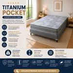 Sommier Ayfa King Resortes Titanium Pocket 200x200 130kg