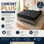 Colchón Queen Size Ayfa Comfort Plus 160x200 Alta Densidad 130kg