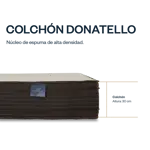 Colchón Espuma 2 plazas 140x190 Donatello