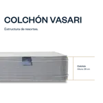 Colchón Resorte 2 plazas 140x190 Vasari