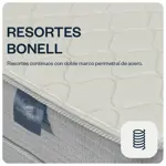 Colchón Resorte 2 plazas 130x190 Sanzio