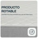 Colchón Resorte 2 plazas 130x190 Sanzio