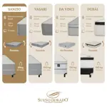 Colchón Resorte 2 plazas 130x190 Sanzio