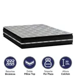 Colchón Pacific Resortes 2 plazas - 140x190x30 cm