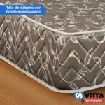 Colchon Espuma Vitta Aurora 20 - 2 Plaza 140x190x23 Gris