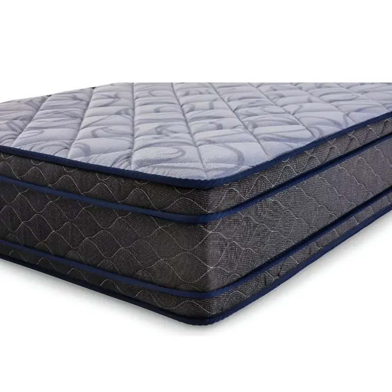 colchon piero fleur pillow top 100 x 190 x 26 espuma color gris