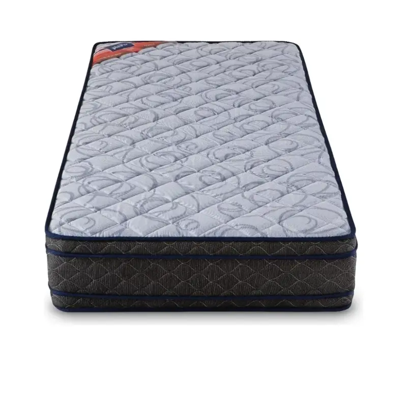 colchon piero fleur pillow top 100 x 190 x 26 espuma color gris