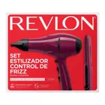 combo secador + planchita rojo revlon rvdr5230rla2av1