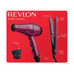 combo secador + planchita rojo revlon rvdr5230rla2av1