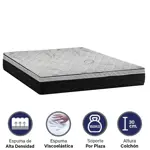 Colchón Meridia Espuma Alta Densidad 45 Kg c/visco- King 200x200x30 cm