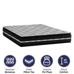 Colchón Pacific Resortes King- 180x200x30 cm