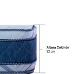 Colchón Marquise Espuma alta densidad +Visco - 160x200x32