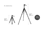 Tripode Gadnic Profesional Camara Nikon Canon Reflex + Cabezal