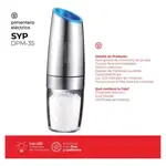 Combo Molinillo Salero y Pimentero de 2 unidades Daihatsu DPM-35 Plateado