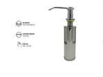 Dosificador De Detergente Gadnic De Acero Inoxidable Para Piletas