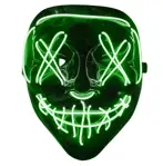 Máscara de Fiesta Verde Gadnic Halloween Luces Led