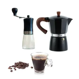 Set Cafetera Moka Italiana Más Moli...