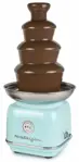 Fondue de chocolate, fuente Nostalgia, 4 niveles, 950 ml, aguamarina