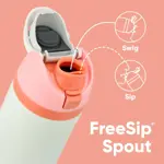 Botella de agua Owala FreeSip de acero inoxidable con aislamiento, 1,2 L