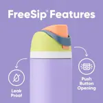 Botella de agua Owala FreeSip de acero inoxidable con aislamiento, 1,2 L