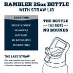 Botella YETI Rambler 770 ml de acero inoxidable con aislamiento al vacío