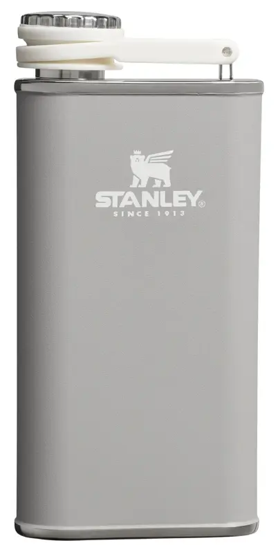 Frasco Stanley Classic, fácil de llenar, boca ancha, 240 ml, ceniza