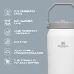 Jarra de agua Stanley IceFlow Flip Straw, 1,18 L, aislante, color lila