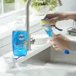 Escobilla para platos Dawn recargable transparente sin goteo y sin rayar