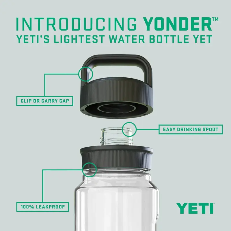 Botella de agua YETI Yonder 750 ml con tapa Yonder Chug