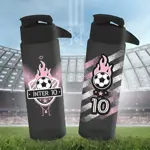 Botella Dehuka Dakar 750ml Miami Football Motivacional - Negro 2