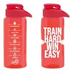 Botella Motivacional Deportiva Dehuka 1100ml Pico Bebedero - Rojo Motivacional