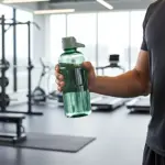 Botella De Agua Deportiva Motivacional Dehuka Eco Grip 750ml, Con Agarres, Reutilizable, Color Verde