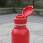 Botella De Agua Deportiva Motivacional Aluminio Gris Dehuka Rojo