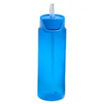 Botella De Agua Deportiva Dehuka 750ml Azul - Tapa Rebatible - Pico Deportivo - Liviana
