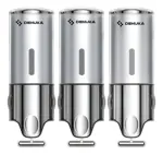 Dispenser Triple Dehuka Amurable 1500ml Para Jabón, Shampoo, Crema O Alcohol
