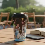 Vaso Térmico Selección Argentina De Futbol Afa 500ml Azul - Negro