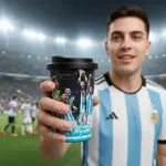 Vaso Térmico Selección Argentina De Futbol Afa 500ml Azul - Negro