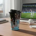 Vaso Térmico Selección Argentina De Futbol Afa 500ml Azul - Negro