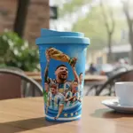 Vaso Térmico Selección Argentina De Futbol Afa 500ml Azul - Celeste
