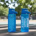 Botella De Agua Deportiva Dehuka Big Dakar 1100ml Azul Motivacional Mensaje Inspirador Libre De Bpa
