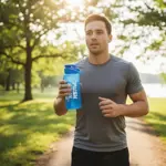 Botella De Agua Deportiva Dehuka Big Dakar 1100ml Azul Motivacional Mensaje Inspirador Libre De Bpa