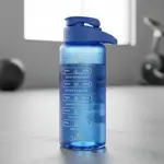 Botella De Agua Deportiva Dehuka Big Dakar 1100ml Azul Motivacional Mensaje Inspirador Libre De Bpa