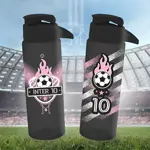 Botella De Agua Deportiva Dehuka Dakar 750ml Miami Football Pico Bebedero Asa Superior Libre De Bpa