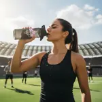Botella De Agua Deportiva Dehuka Dakar 750ml Miami Football Pico Bebedero Asa Superior Libre De Bpa